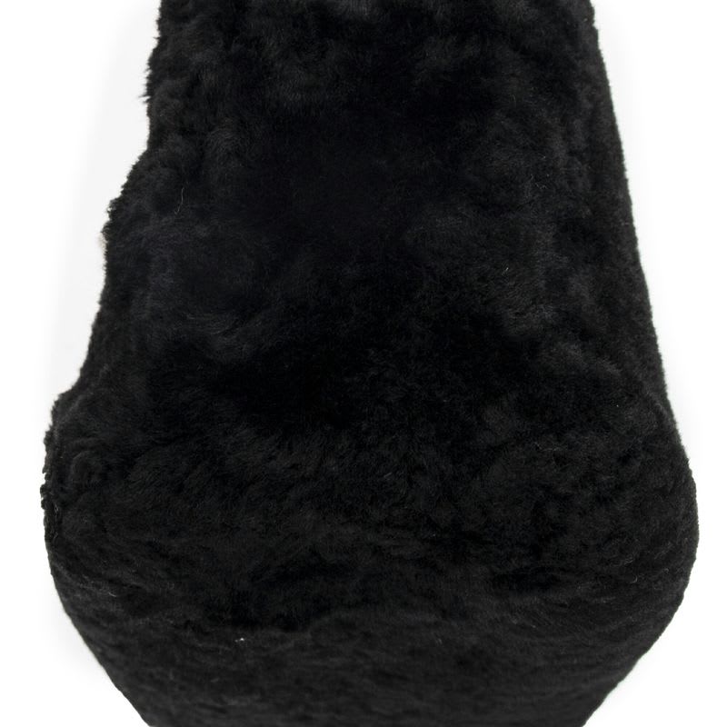 Balenciaga Mini Papier A4 Tote Black Rabbit Fur Canvas