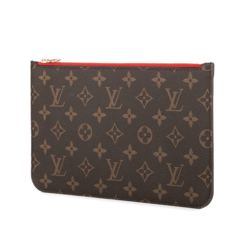 Louis Vuitton Neverfull Pouch Brown Monogram Canvas