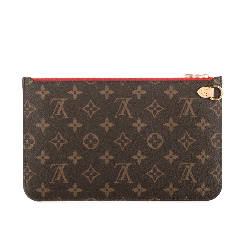 Louis Vuitton Neverfull Pouch Brown Monogram Canvas