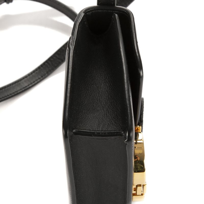 Dior Montaigne Black Calfskin Leather