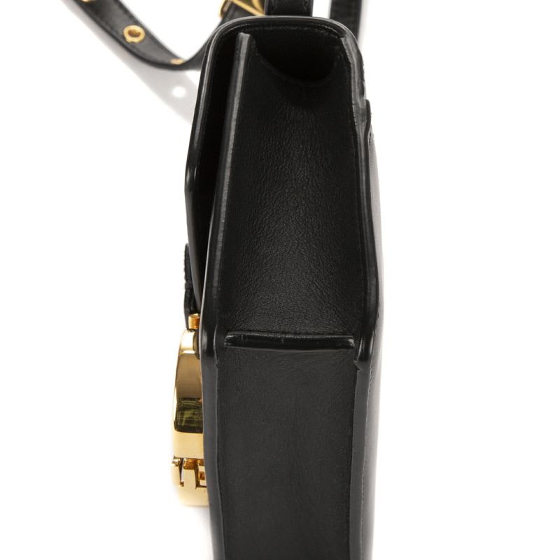Dior Montaigne Black Calfskin Leather