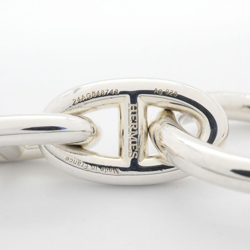 Hermes Bracelet Chaine D'ancre GM 11 Frames Silver 925 Ladies