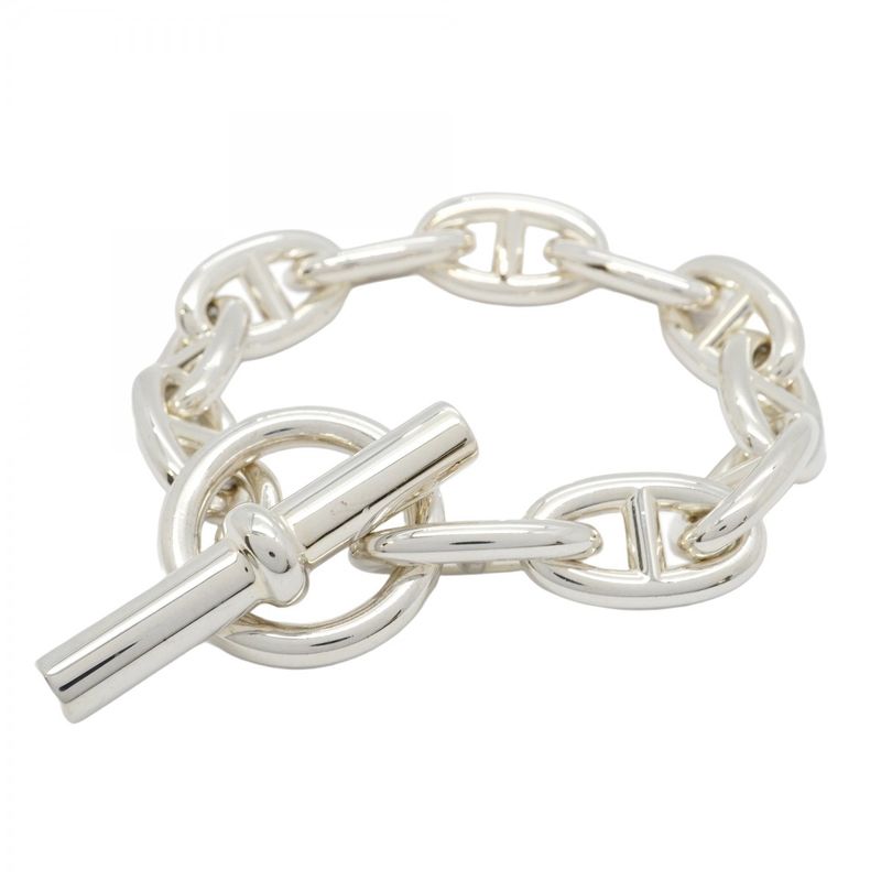 Hermes Bracelet Chaine D'ancre GM 11 Frames Silver 925 Ladies