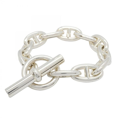Hermes Bracelet Chaine D'ancre GM 11 Frames Silver 925 Ladies