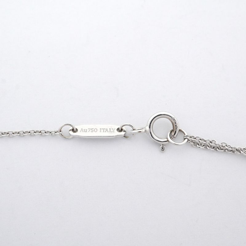 Tiffany & Co Necklace T Smile Small 18k White Gold White Gold Ladies