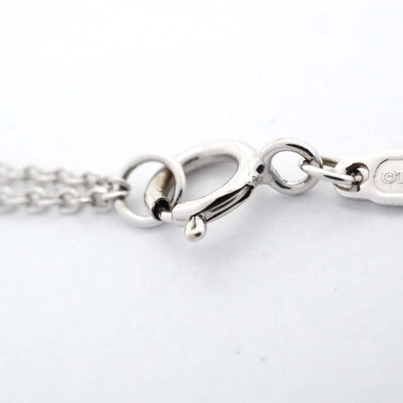 Tiffany & Co Necklace T Smile Small 18k White Gold White Gold Ladies