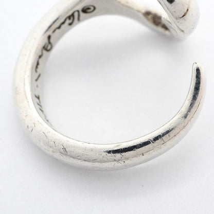 Tiffany & Co Ring Open Heart Silver 925 Size 8.5 Women's