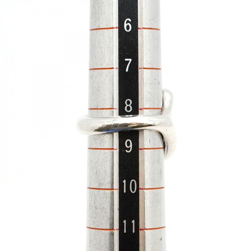 Tiffany & Co Ring Open Heart Silver 925 Size 8.5 Women's