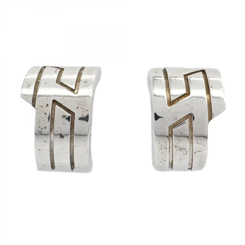 Hermes Earrings Italique Silver 925 Men Women Unisex