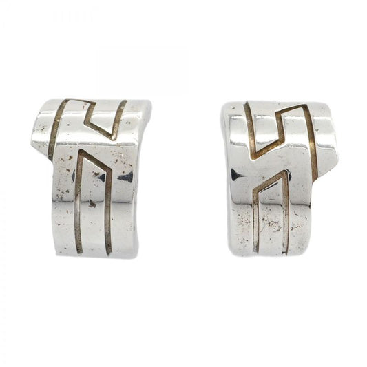 Hermes Earrings Italique Silver 925 Men Women Unisex