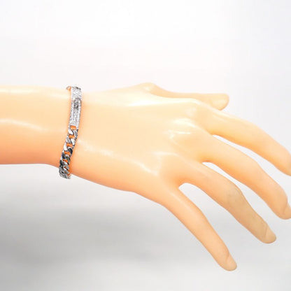 Hermes Bracelet Kelly Gourmet 18k White Gold White Gold Diamond Ladies