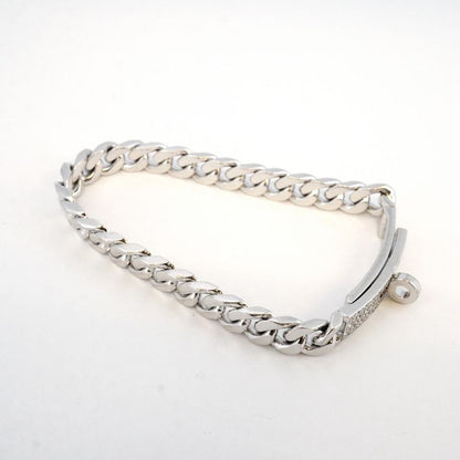 Hermes Bracelet Kelly Gourmet 18k White Gold White Gold Diamond Ladies
