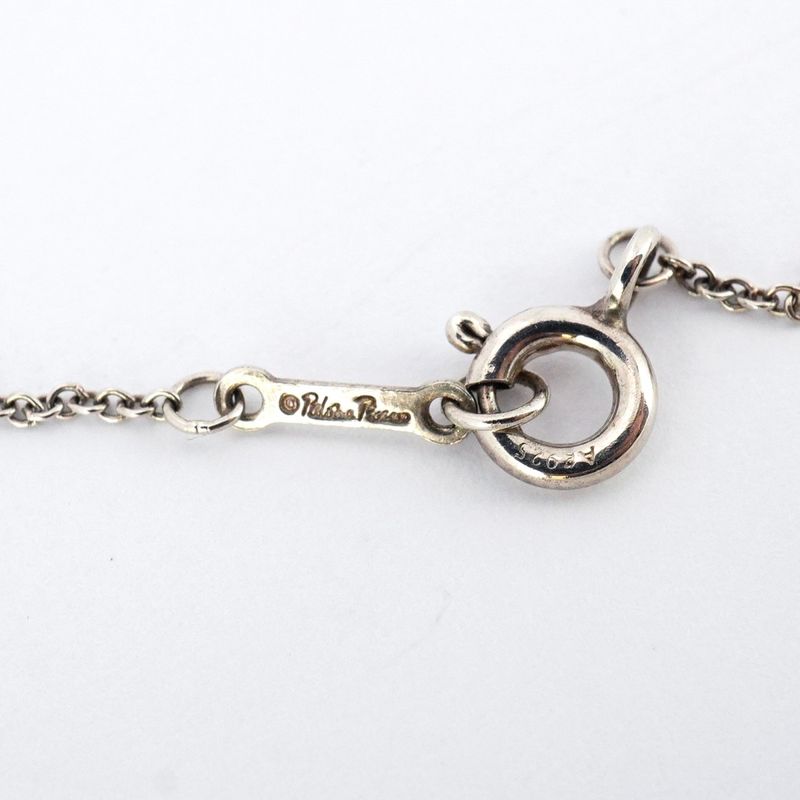 Tiffany & Co Necklace Loving Heart Clover 1pd Silver 925 Diamond Ladies