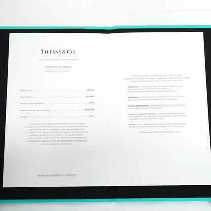 Tiffany & Co Ring Solesto Oval Pt950 Platinum Diamond 0.23ct No 11.5 Women's