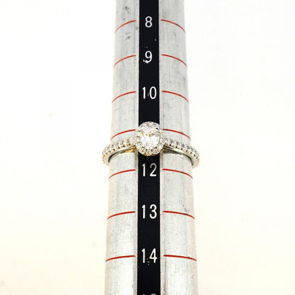 Tiffany & Co Ring Solesto Oval Pt950 Platinum Diamond 0.23ct No 11.5 Women's