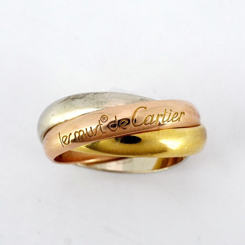 Cartier Ring Trinity Classic Model 18k Yellow Gold Yellow Gold 18k White Gold