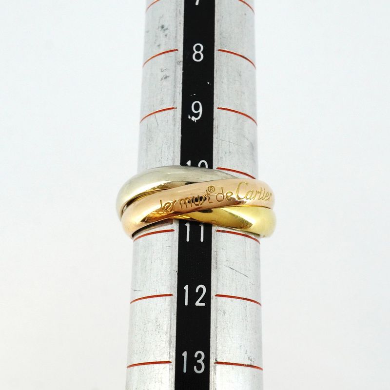 Cartier Ring Trinity Classic Model 18k Yellow Gold Yellow Gold 18k White Gold