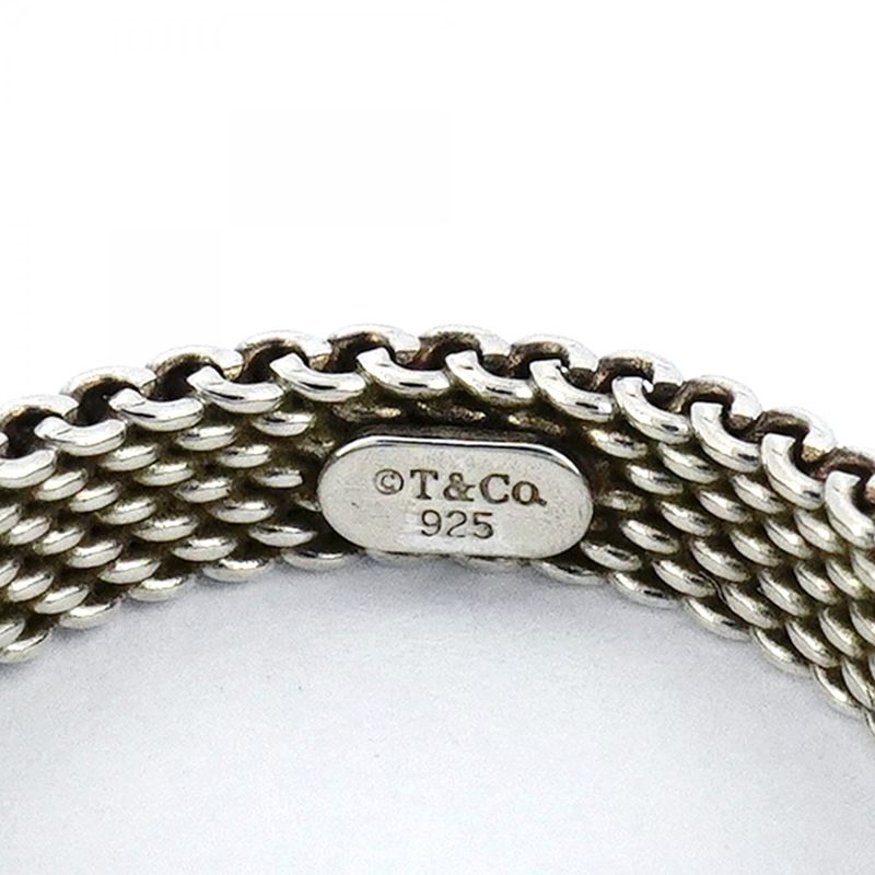 Tiffany & Co Ring Somerset 3pd Silver 925 Diamond No 4 Ladies