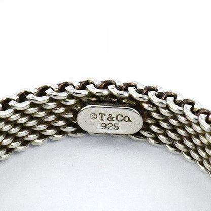 Tiffany & Co Ring Somerset 3pd Silver 925 Diamond No 4 Ladies