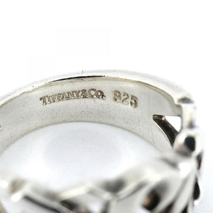 Tiffany & Co Ring Triple Loving Heart Silver 925 No 8.5 Women's