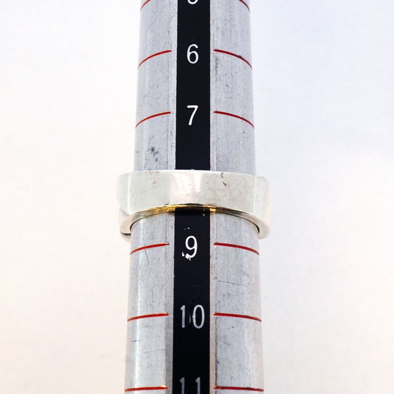 Tiffany & Co Ring Triple Loving Heart Silver 925 No 8.5 Women's