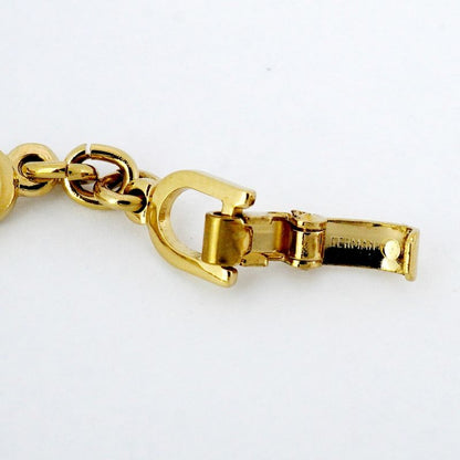 Christian Dior Bracelet CD Logo GP Plating Gold Ladies