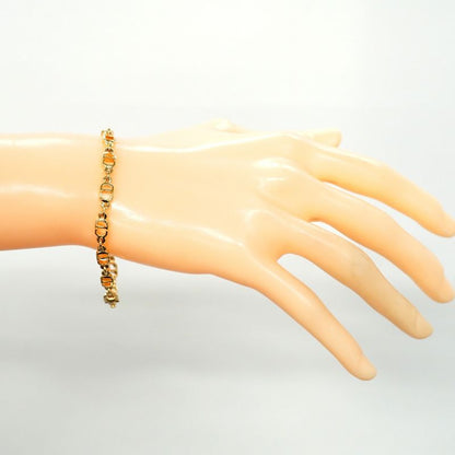 Christian Dior Bracelet CD Logo GP Plating Gold Ladies