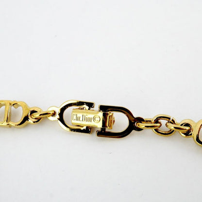 Christian Dior Bracelet CD Logo GP Plating Gold Ladies