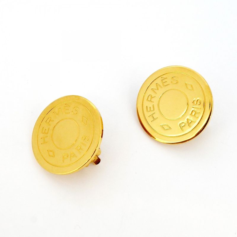 Hermes Earring Serie GP Plated Gold Ladies