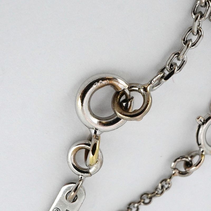 Cartier Necklace C Heart 18k White Gold White Gold Ladies