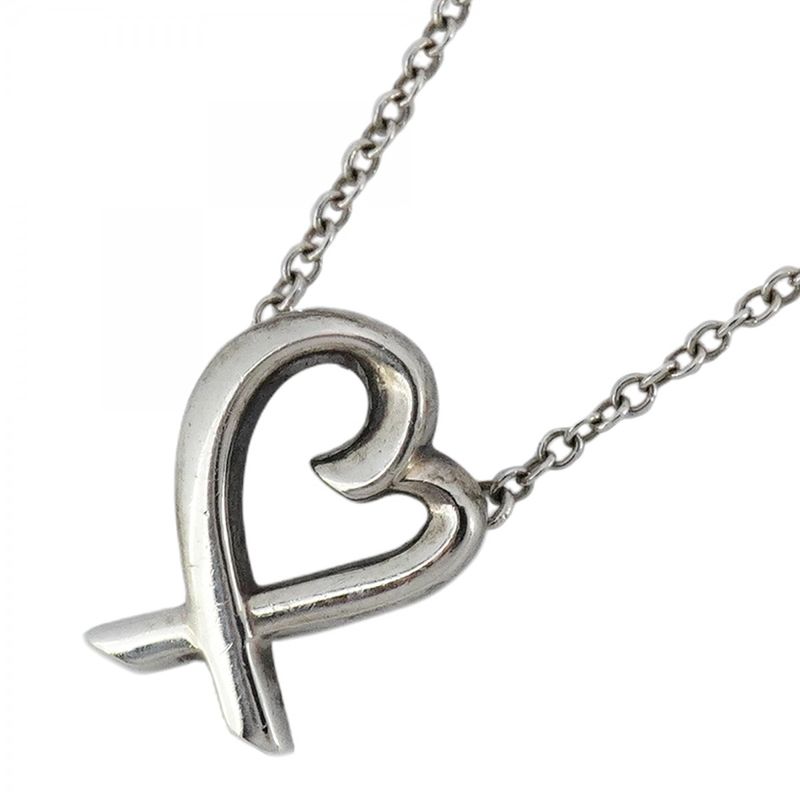 Tiffany & Co Necklace Loving Heart Silver 925 Women's