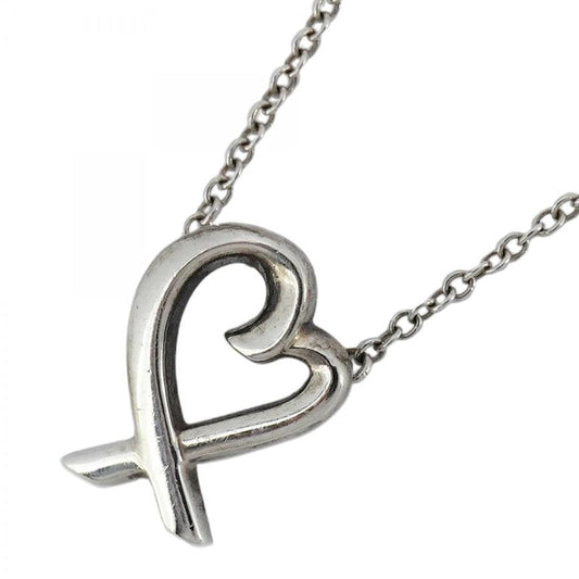 Tiffany & Co Necklace Loving Heart Silver 925 Women's