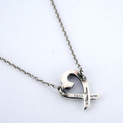 Tiffany & Co Necklace Loving Heart Silver 925 Women's