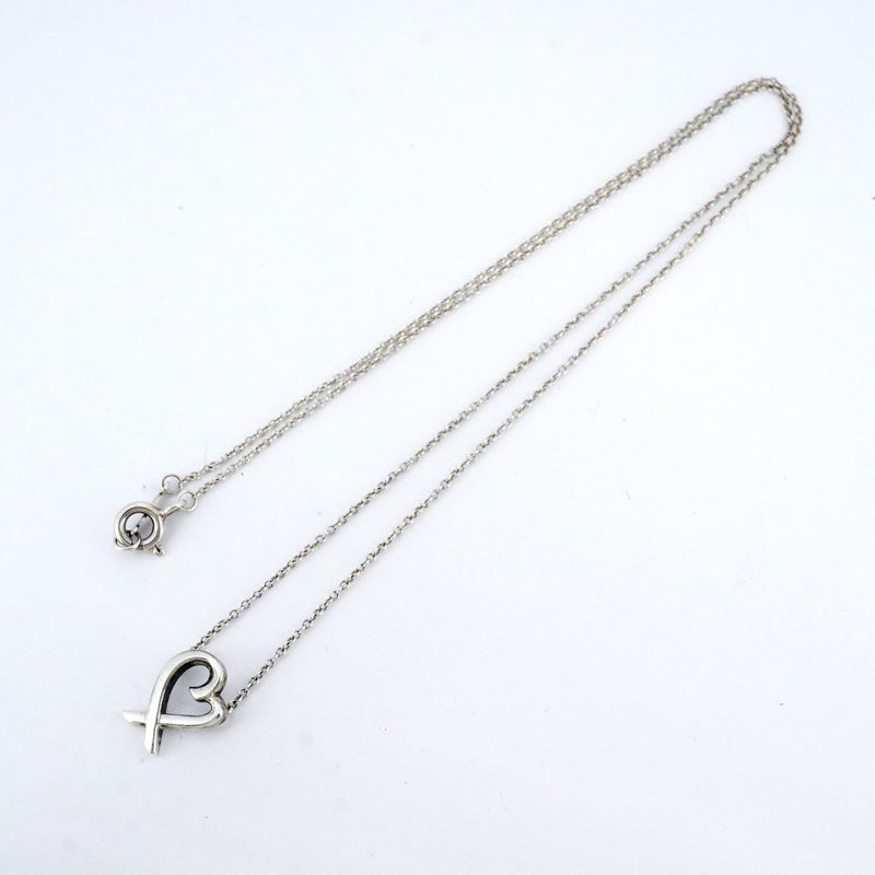 Tiffany & Co Necklace Loving Heart Silver 925 Women's