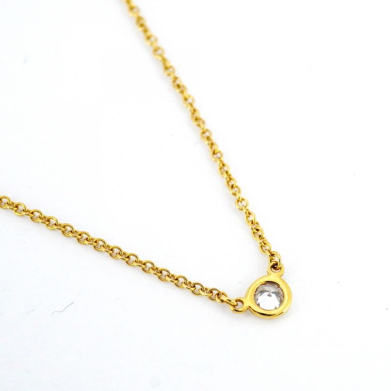 Tiffany & Co Necklace Visor Yard 1pd 18k Yellow Gold Yellow Gold Diamond Ladies