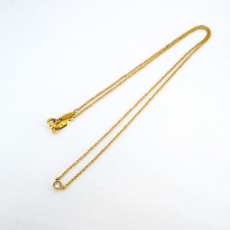 Tiffany & Co Necklace Visor Yard 1pd 18k Yellow Gold Yellow Gold Diamond Ladies