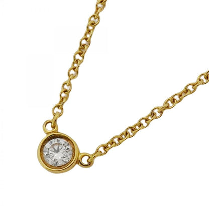 Tiffany & Co Necklace Visor Yard 1pd 18k Yellow Gold Yellow Gold Diamond Ladies