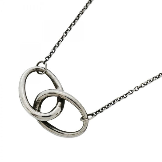 Tiffany & Co Necklace Double Hoop Silver 925 Women's