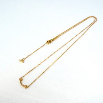 Tiffany & Co Necklace T Smile Mini 18k Pink Gold Pink Gold Diamond Ladies