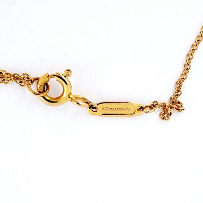 Tiffany & Co Necklace T Smile Mini 18k Pink Gold Pink Gold Diamond Ladies