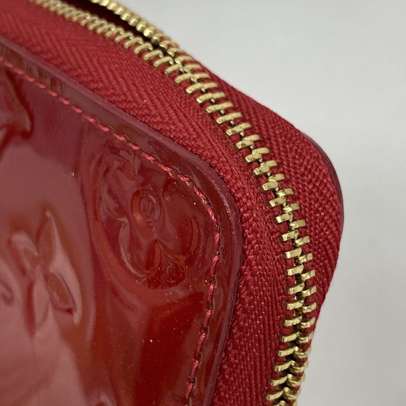 Louis Vuitton Coin Case Vernis Zippy Coin Purse M93608 Pomme D'amour Ladies