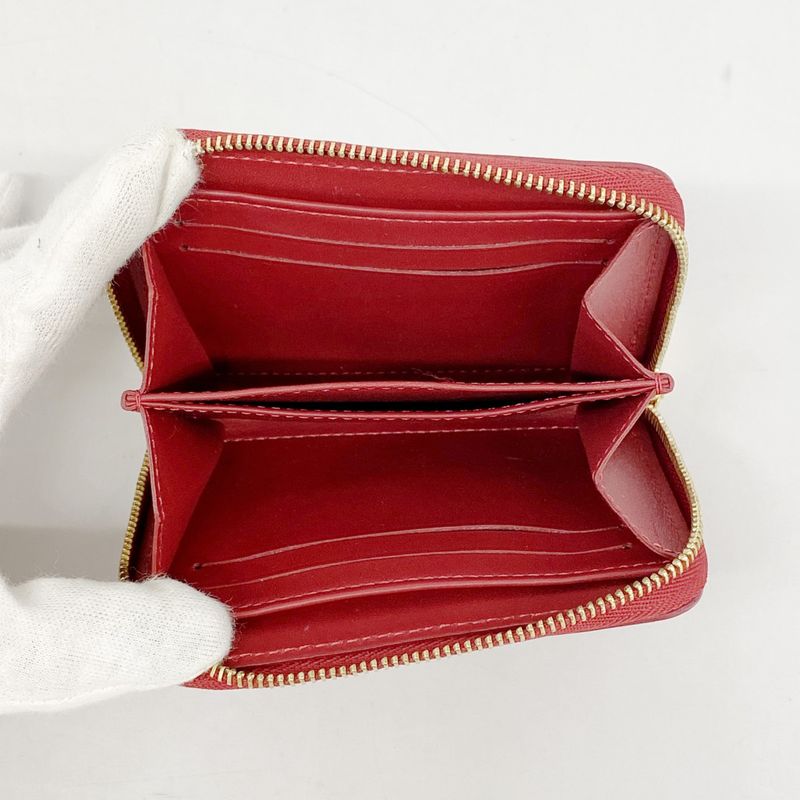 Louis Vuitton Coin Case Vernis Zippy Coin Purse M93608 Pomme D'amour Ladies