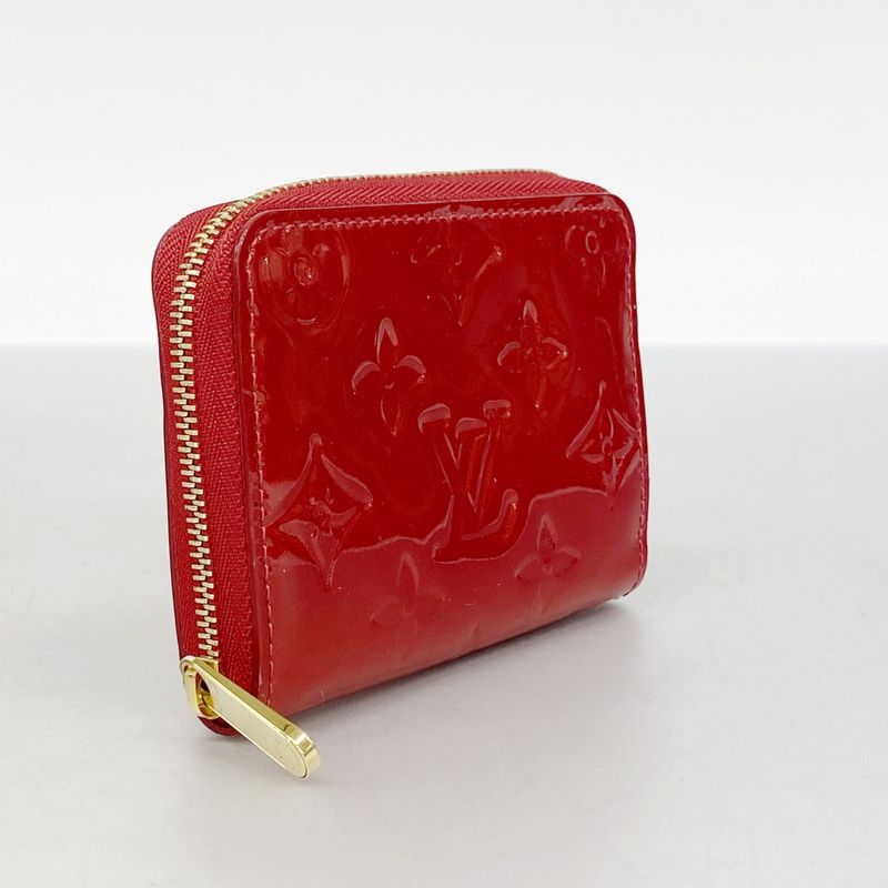 Louis Vuitton Coin Case Vernis Zippy Coin Purse M93608 Pomme D'amour Ladies