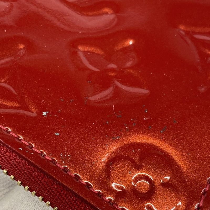 Louis Vuitton Coin Case Vernis Zippy Coin Purse M93608 Pomme D'amour Ladies