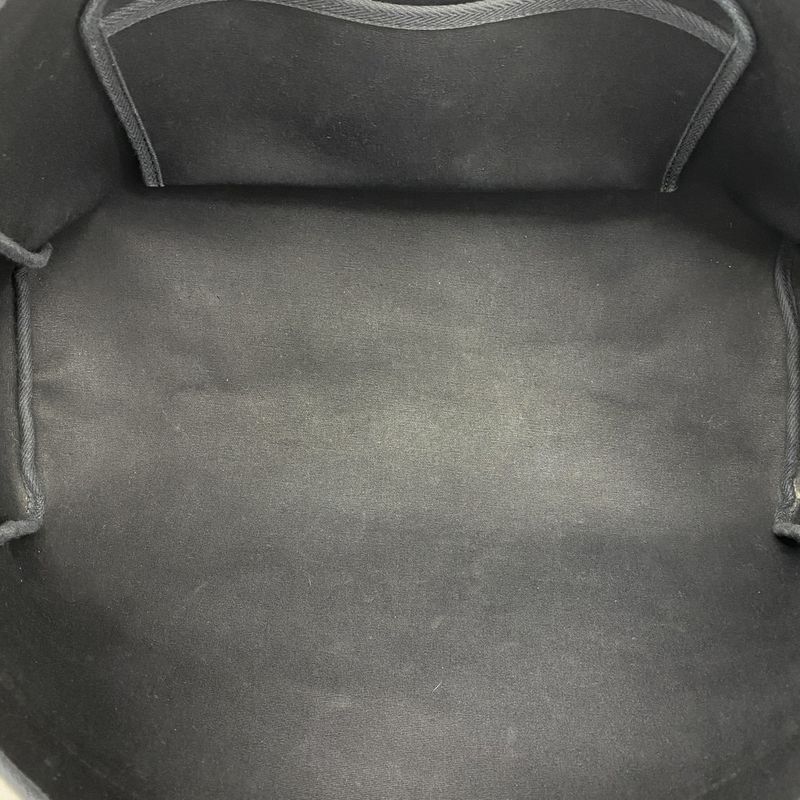 Hermes Tote Bag Herbag Her Bag Cabas MM Toile Officier Black Silver Hardware E