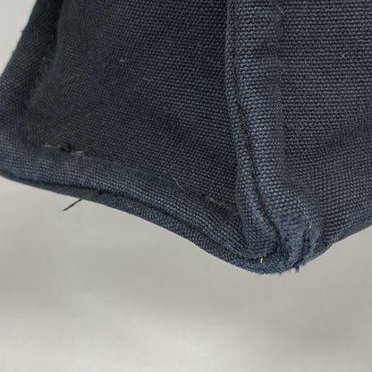 Hermes Tote Bag Fourre Tout MM Canvas Black Silver Hardware Ladies