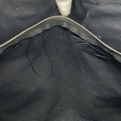 Hermes Tote Bag Fourre Tout MM Canvas Black Silver Hardware Ladies