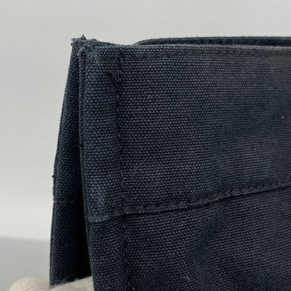 Hermes Tote Bag Fourre Tout MM Canvas Black Silver Hardware Ladies