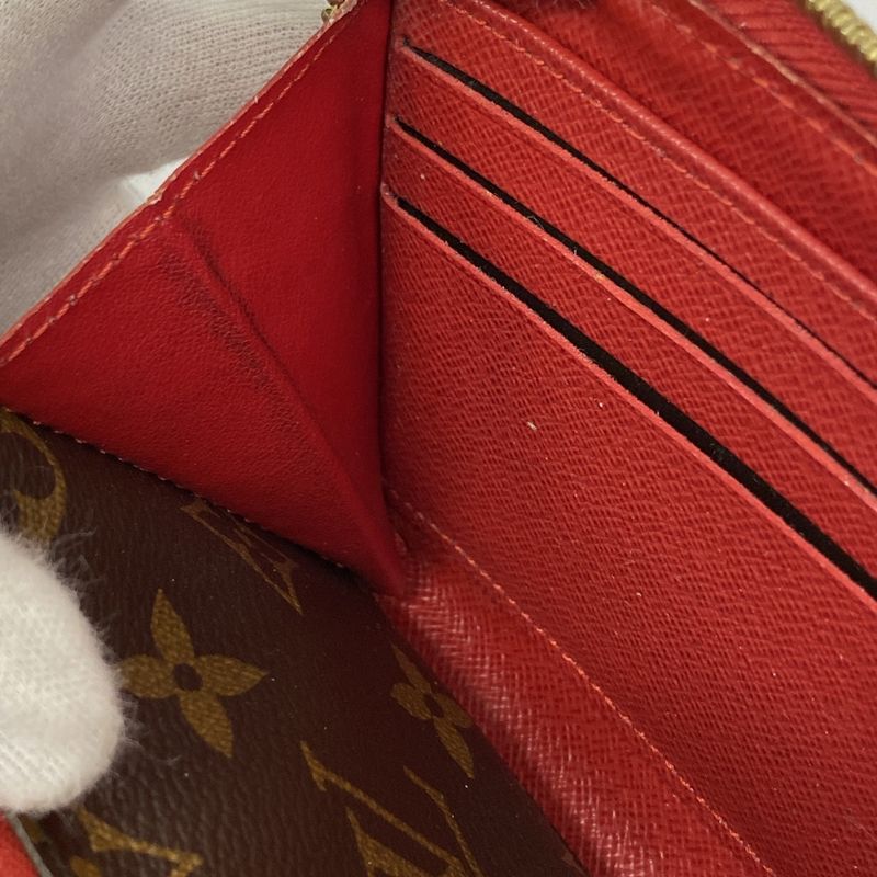 Louis Vuitton Long Wallet Monogram / Retiro Zippy Wallet M61854 Brown Three-Piec