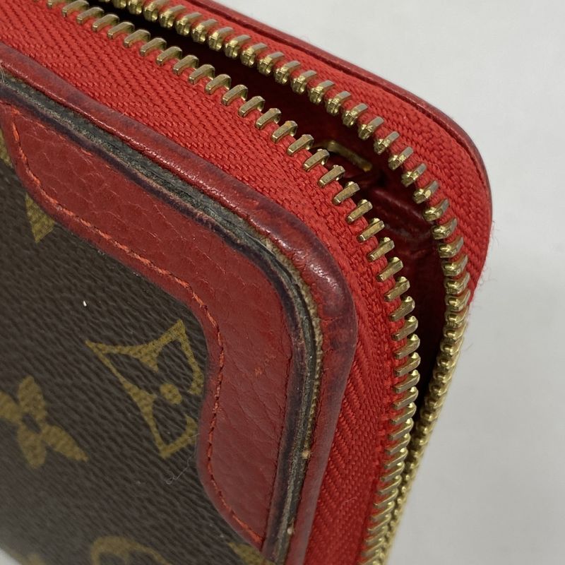 Louis Vuitton Long Wallet Monogram / Retiro Zippy Wallet M61854 Brown Three-Piec